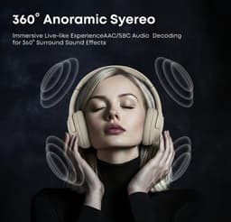 Draadloze Bluetooth Koptelefoon-Actieve Ruisonderdrukking ANC - Over-Ear — thumbnail 4