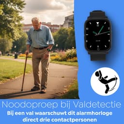 Weewise WS82 – GPS-horloge voor senioren - Valdetectie - SOS knop - GPS Tracker - GPS Horloge Ouderen - Alarm Horloge - SOS Horloge - Valdetectie - Alzheimer - Dementie - Alarmknop - Videobellen– GPS live locatie — thumbnail 4