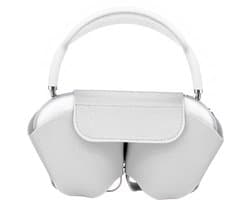 Phreeze Koptelefoon Hoes geschikt voor o.a JBl, Sony, Bose Hoofdtelefoon - Opberghoes - Hygienisch - Headphone Case - Zacht PU leer - Wit