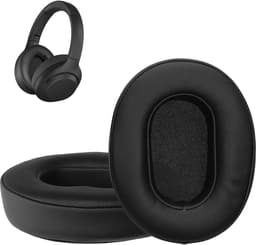 kwmobile 2x oorkussens geschikt voor Sony WH-XB900N - Earpads voor koptelefoon in zwart — thumbnail 5