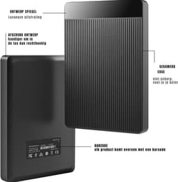 SVN® Harde schijf extern - Harde Schijf - Lacie Externe Harde Schijf - Zwart - 12cm x 8cm x 2cm — thumbnail 2
