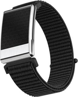 WizBay Premium Select® Smart Bracelet - Screenloze Gezondheidsarmband - ECG - HRV - Hartslag - Zuurstof - Temperatuur - Glucosetrends - BMI - iOS en Android -IP68 - Zilver Zwart — thumbnail 3
