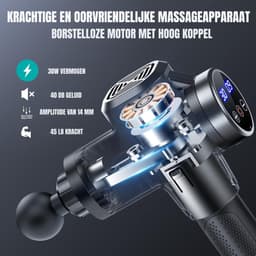 SCH® Massage Gun Professioneel - Massage Gun -Zwart - 15cm x 5cm x 22cm — thumbnail 5
