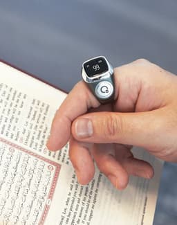 iQibla Zikr Ring - Digitale Tesbih & Tasbih Ring - Slimme Islamitische Ring met Gebedstijden Herinnering - Bluetooth - Aluminium - vingerteller — thumbnail 4