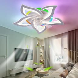 Equivera Plafonniere met Ventilator - Plafondventilator - Plafondventilator Afstandsbediening - Plafondventilator Slaapkamer - Plafond Ventilator met Verlichting - Plafondlamp - Plafonniere - Ideaal voor in uw slaapkamer! — thumbnail 5