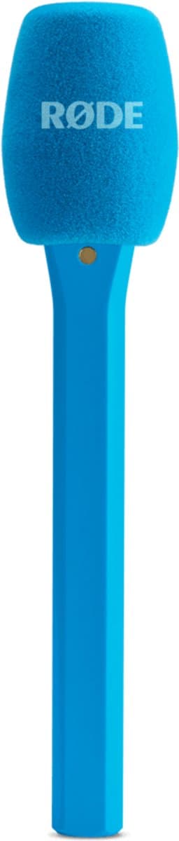 RØDE Interview Micro Handadapter – Blauw – Voor Wireless Micro – Inclusief Foam Windscherm — afbeelding 1
