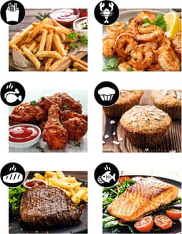 Digitale Heteluchtfriteuse met Oven en Grill - 6 Programma's, 60 Minuten Timer, Eenvoudige Bediening, 1400 Watt — thumbnail 4