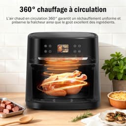 Grote 8L Heteluchtfriteuse 12-in-1 met Zichtbaar Venster - Gezond Frituren tot 80% Minder Vet — thumbnail 2