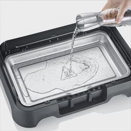 Severin PG 8595 Tafelgrill – 2000 W – Aluminium Grillplaat – Glad & Geribbeld – Zwart — thumbnail 5