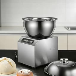 Professionele Kneedmachine - Elektrische Mixer - Bakken Thuis - Grote Capaciteit - 5kg 8kg - Zilver — thumbnail 1