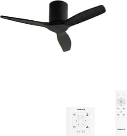 CREATE - Stille 40W plafondventilator met technische ABS bladen in verschillende maten - S - Geen licht - Controller voor wandmontage - WIND CALM — thumbnail 1