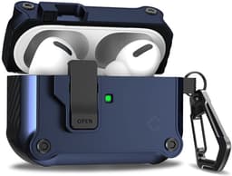 Coverzs TPU & PC Rugged case geschikt voor AirPods Pro / Pro 2 - Beschermhoesje - Optimale bescherming - Hoogwaardige kwaliteit — thumbnail 1