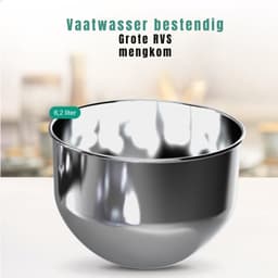 SAVI® Mixer met mengkom - Mixer - Mixer met mengkom keukenmachine - Zwart -‎39cm x 24cm x 32cm — thumbnail 3