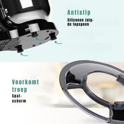 SAVI® Mixer met mengkom - Mixer - Mixer met mengkom keukenmachine - Zwart -‎39cm x 24cm x 32cm — thumbnail 2
