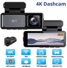 Gloovon - Dashcam - 4K Ultra HD Resolutie - 3.2 inch IPS Scherm - Met WiFi & App - Parkeermodus - Nachtzicht - G-Sensor — thumbnail 3