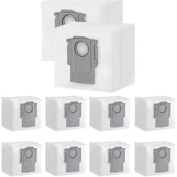 10 stuks stofzakken voor Xiaomi Roborock S7 Max Ultra / S7 Pro Ultra / Q7+ / Q7 Max+ / Q5+ robotstofzuigerstation- 3L grote capaciteit wegwerpvervangingszak- filterborstel — thumbnail 1