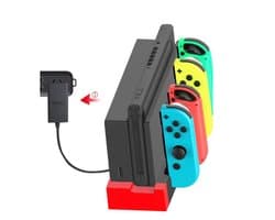 Heuts Goods - Oplaadstation Geschikt voor Nintendo Switch - Nintendo Switch Accessoires - Oplader Geschikt voor Nintendo Switch - Voor 4 Nintendo Switch Joy Cons