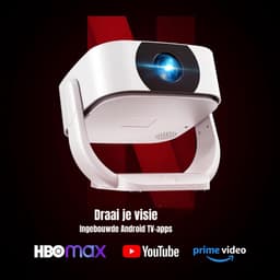 SCH® Mini beamers - Projector - Mini beamer - Wit - ‎25cm x 23cm x 20cm — thumbnail 1
