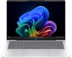 HP OmniBook 5 NGAI OmniBook 5 Next Gen AI 14-he0602nd Copilot+ PC Snapdragon X1P-42-100 Laptop 35,6 cm (14") 2K 32 GB LPDDR5x-SDRAM 1 TB SSD Wi-Fi 6E (802.11ax) Windows 11 Home Zilver QWERTY