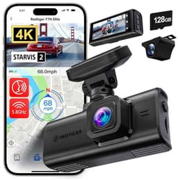 Redtiger F7N Elite 4K Touch Wifi Gps 2CH 128gb dashcam - Camera voor + achter - Sony Starvis 2 sensoren - 3,18 inch touchscreen Lcd - Waterdichte achter camera - Wifi - Gps - Parkeermodus - 4K resolutie - 128gb Micro SD kaart - dashcam voor auto — thumbnail 1