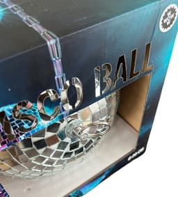 Discobal - Discobol - Spiegelbol - zilver - 20 cm — thumbnail 3