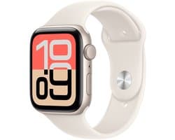Apple Watch SE 3 - Wifi - 44mm - Starlight Aluminium Case with Starlight Sport Band - S/M