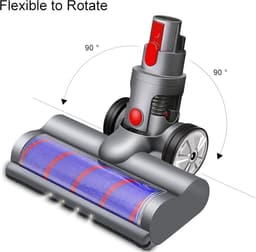 Elektrische roterende borstel Turbo compatibel met Dyson V7 V8 V10 V11 V15 - met led-verlichting — thumbnail 5