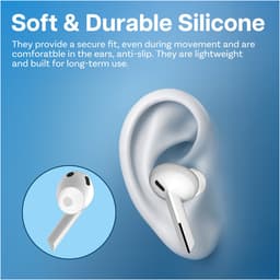 Vervangende Oordopjes Tips voor Samsung Galaxy Buds 3 Pro door MMOBIEL - 3 Paar (S/M/L) Siliconen Oordoppen – Antislip, Geluidisolerend, Comfortabele Pasvorm - Passen in Oplaadcase - Wit — thumbnail 3