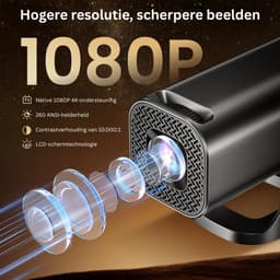 Mini Beamer - Projector met Wifi - Bluetooth — thumbnail 2