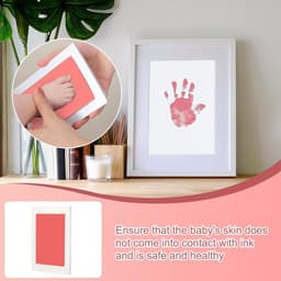 Voet- en handafdruk set - baby - kind - schoon - touch pads - handafdruk - voetafdruk - pasgeborenen - douche cadeau - baby souvenir — thumbnail 4
