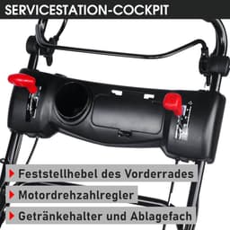 BRAST Benzine Rasenmäher Trike met Aandrijving | 5,2 kW (7 PK) | 53 cm Maaibreedte | TÜV Gecertificeerd | 4-takt OHV Motor | Verstelbare Maaihoogte 30-80 mm | 60L Grasopvangbak | Robuuste Stalen Behuizing | Meerdere Modellen Indsutrialhome — thumbnail 1