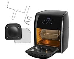 Digitale XL heteluchtfriteuse 12 liter - Vetarm en Zacht Koken met 9 Programma's
