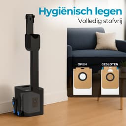 Sanovy AutoDock X28 Steelstofzuiger met Leegstation - Draadloos - Op Accu - 350W - 28Kpa - Met Opzetstukken - Draadloze Stofzuiger Zonder Zak — thumbnail 4