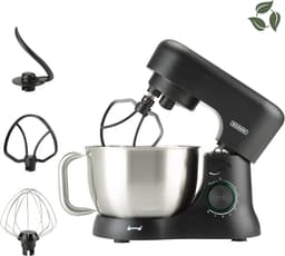 Bourgini Elements Keukenmachine – 1000W – 4,5L Mengkom – 8 Snelheden – Pulsfunctie – 3 Vaatwasserbestendige Accessoires – GRS gecertificeerd gerecyclede materialen — thumbnail 1