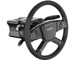 Moza Racing RS071 Trucking Wheel Bundel + Multi-Function Stalks – Professioneel Sim Racing Stuurwiel en Programmeerbare Truckbediening voor Euro/US Truck Simulator - PC