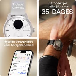 Withings ScanWatch 2 - 42 mm Hybride Smartwatch - ECG, AFib Detectie, SpO₂ Meter, Hartslagmeter, Slaaptracker, Menstruatiecyclus Tracking, 24/7 Temperatuurmeting, 35 Dagen Batterij, Saffierglas, 5 ATM Waterdicht — thumbnail 2