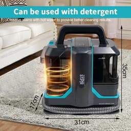 Mookes Spot Cleaner 450W 11kpa Handheld Tapijtreiniger Voor Sofa Gordijn Spray Zuig Geïntegreerde Schoonmaak Machine — thumbnail 2