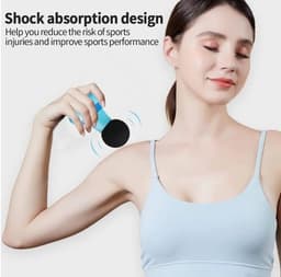 Mini spiermassager Spierontspanning USB oplaadbaar 6 snelheden draagbare vibratiemassager voor nek, schouders en rug — thumbnail 5