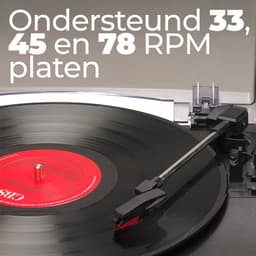 Denver Retro Platenspeler met Speakers - DAB Radio CD Speler - Dubbele Cassette - FM Radio - Hout - MRD166 — thumbnail 2