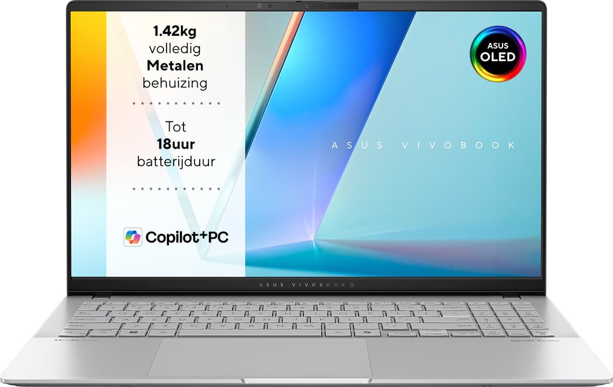 ASUS Vivobook S15 S5507QA-MA006W - Copilot+ Laptop - 15.6 inch — afbeelding 1