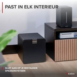 Subwoofer - Audizio SW80D - 8 inch subwoofer - Voor home cinema - Front-firing - 160W — thumbnail 5