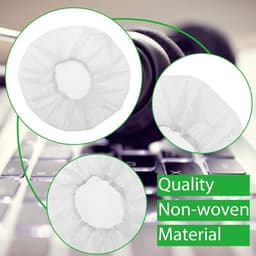 100 stuks - Elastische Hygienehoesjes hoofdtelefoon - cover hoes 11cm - niet-geweven stof hoofdtelefoon covers - rekbare sanitaire oorschelp covers — thumbnail 2