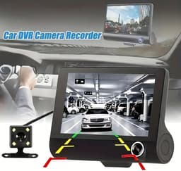3 Camera Lens 4.0 In Auto DVR Dash Cam HD Dash Camera Dual Lens Video Recorder 1080P Black Box Cycle Dashcam Spiegel（Met 16G geheugenkaart） — thumbnail 5