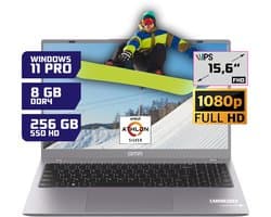 Office Laptop 15.6 Inch Full HD - Windows 11 Pro - 8GB RAM - 256GB SSD - GMR Notebook voor Studie, School, Office, Internet, E-mail en Thuiswerken - Zakelijke Laptop - Studenten Laptop - Werk Laptop - Computer voor Dagelijks Gebruik