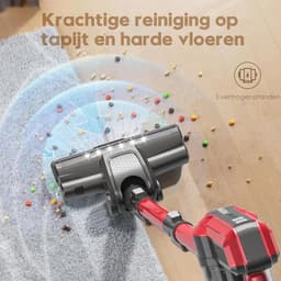 Draadloze Steelstofzuiger - 30V 450W - Lichtgewicht - Hand- en Staande Modus - BLDC Motor - Voor Tapijt en Huisdierharen - Stille Borstelvrije Digitale Controle - Huisstofzuiger Voor Thuisgebruik — thumbnail 2