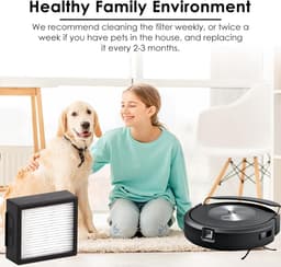 4 Stuks - Hoogefficiënt Filter Set geschikt voor iRobot Roomba Combo j7 ,Combo j7 plus en Combo j9 - Stofzuiger onderhoud en reinigings accessoires — thumbnail 5