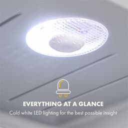 Brooklyn 32 mini-koelkast glazen deur led verlichting — thumbnail 3