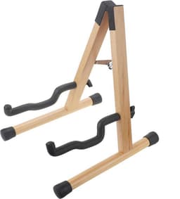 Gitaarstandaard - Opvouwbare "A"-standaard voor akoestische en elektrische gitaar - Hout — thumbnail 1