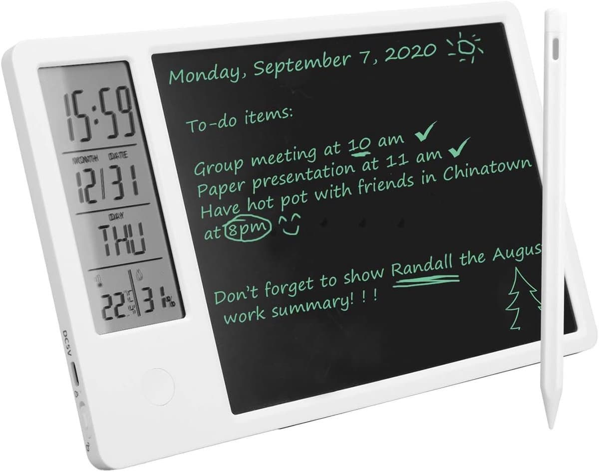 Digitaal Notitieblok - Grafische Tablet - Elektronisch Notitieblok - Digital Notepad - Herbruikbare Notitieblok - Batterijvrije Teken en Schrijftablet — afbeelding 1