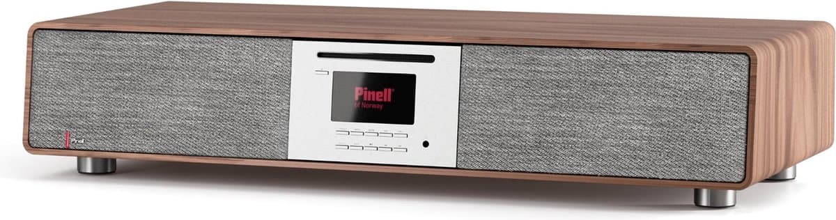 Pinell Supersound 901 - Internetradio - Spotify Connect - Bluetooth - CD Speler - Walnoot — afbeelding 1
